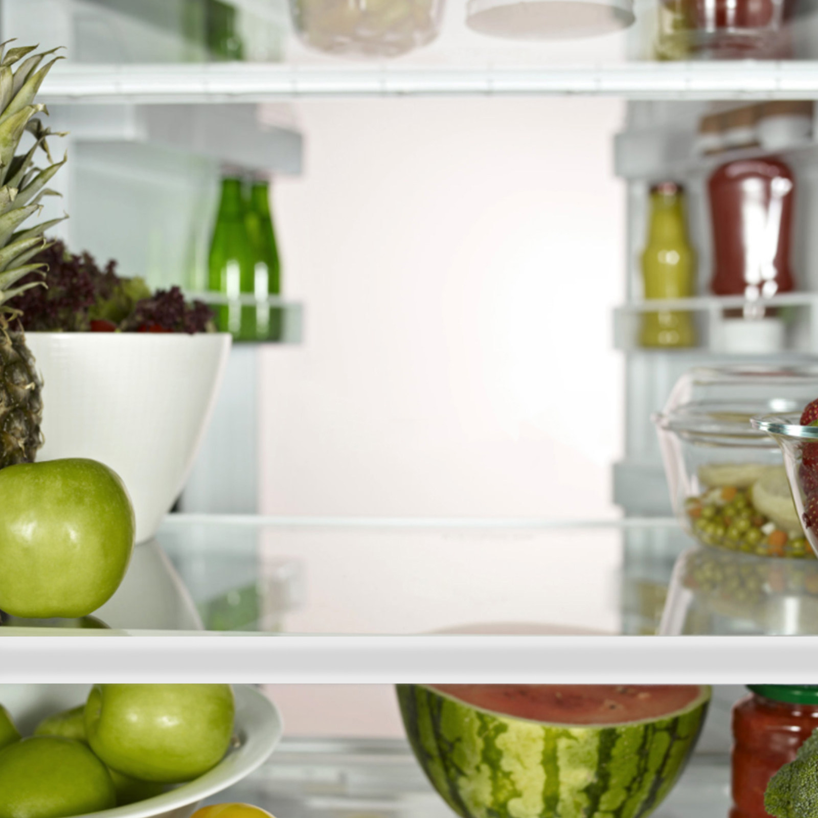 Food Storage With Dividers - Divisorio per Frigorifero in Vetro Temperato,