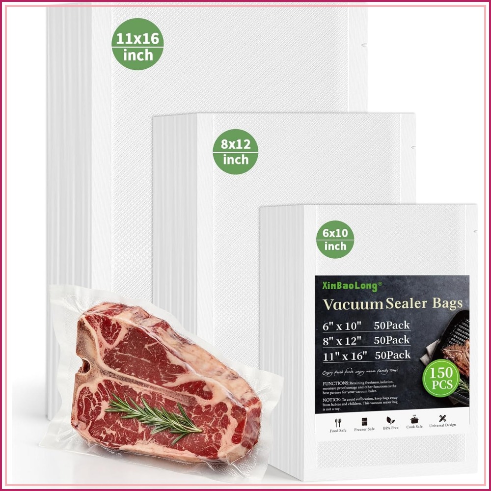 Vacuum Sealer Bag - Sacchetti per Sottovuoto, Confezione da 150: