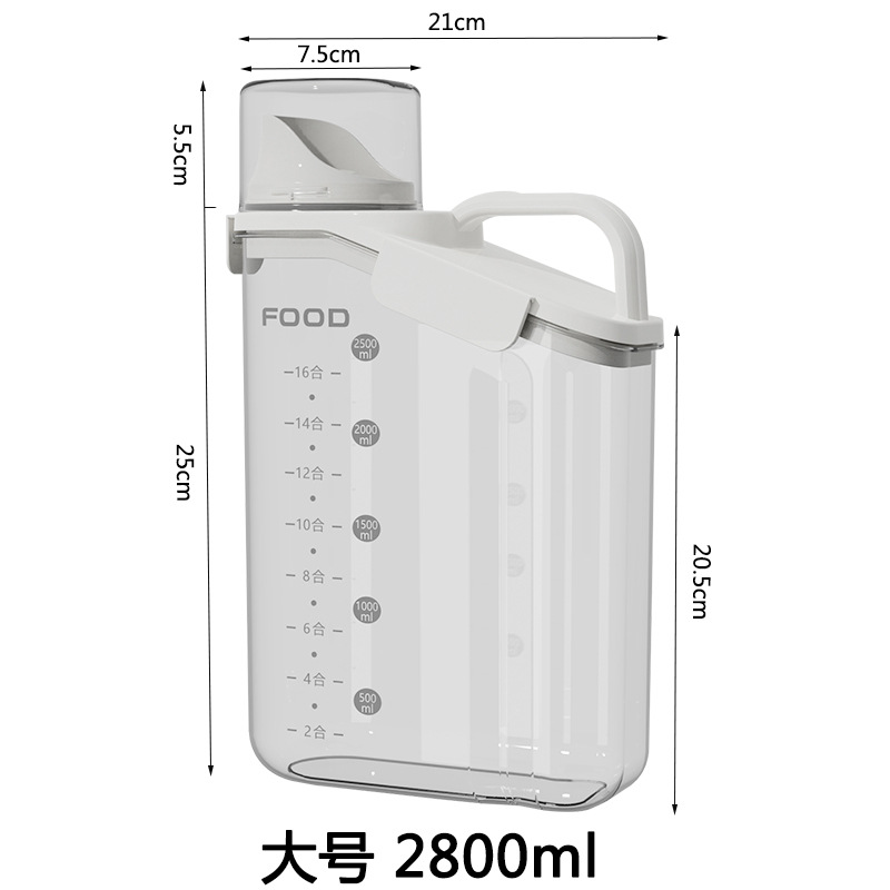 Food Storage Freeze Dried - Contenitore Ermetico Grande da 3-5 libbre