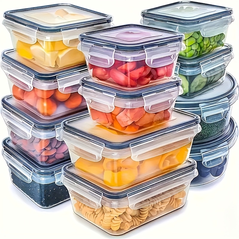 Food Storage Containers B&M - Set da 8 Pezzi: 4 Contenitori