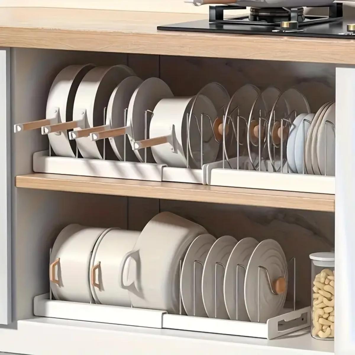 Food Storage With Dividers - Organizzatore Espandibile per Pentole e Padelle