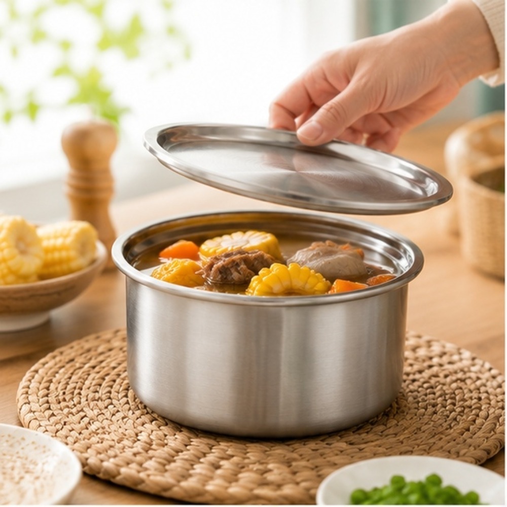 Food Storage In Stainless Steel - Ciotola in Acciaio Inossidabile 304 con