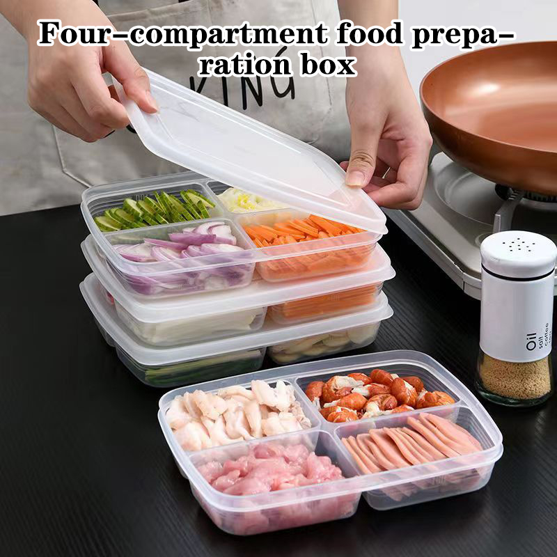 Food Storage With Dividers - Nuovo contenitore in plastica a 4