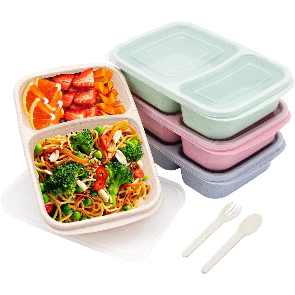 Set di 4 Contenitori Bento, 2  - Food Storage With Dividers recensione e prezzo