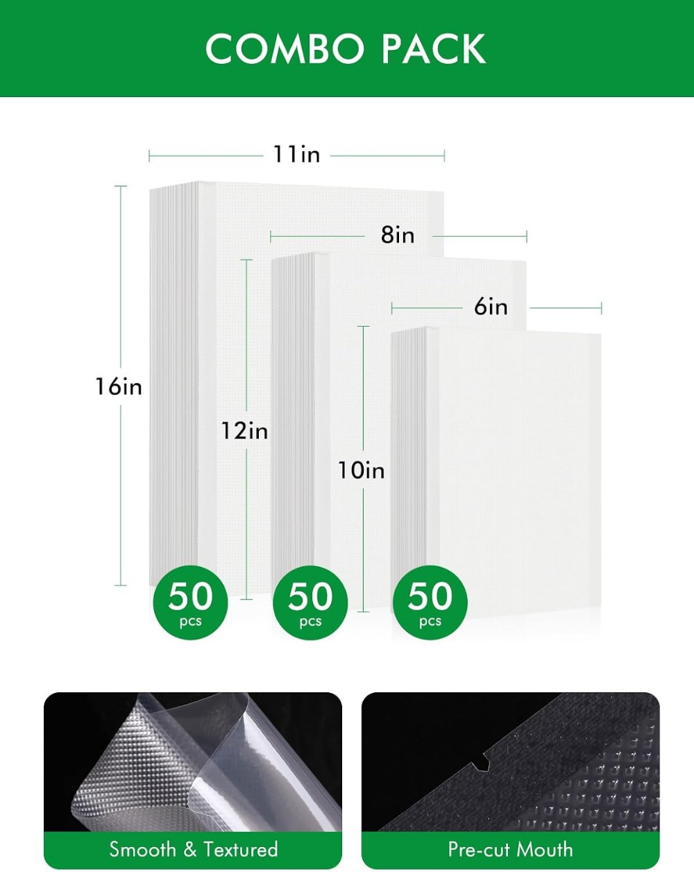 Sacchetti per Sottovuoto, Conf - Vacuum Sealer Bag recensione e prezzo