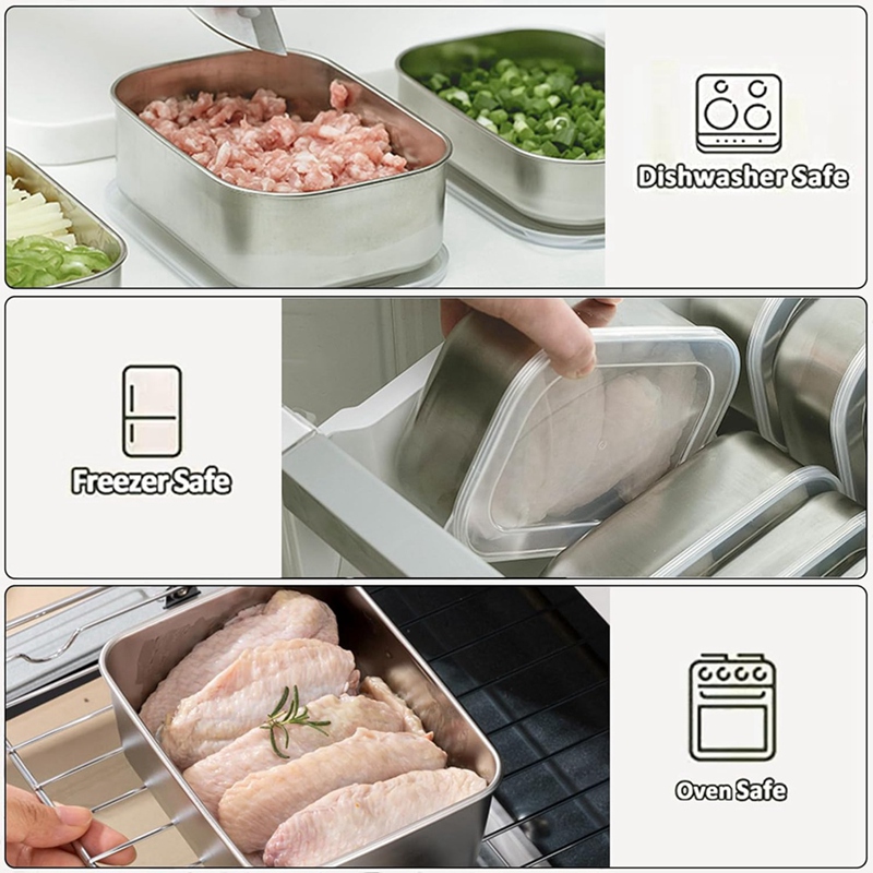 Contenitori in Acciaio Inox pe - Food Storage In Stainless Steel recensione e prezzo