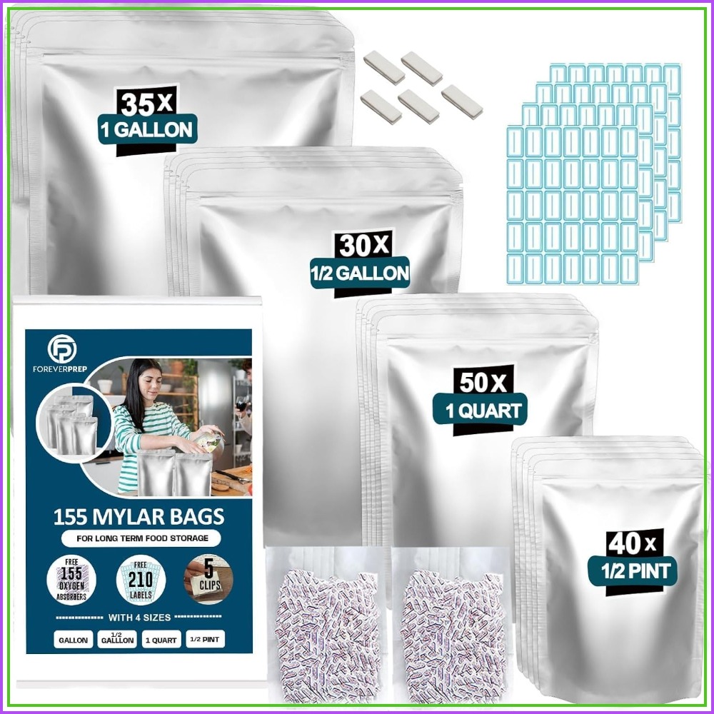 155 Sacchetti in Mylar con 155 - Food Storage Long Term recensione e prezzo