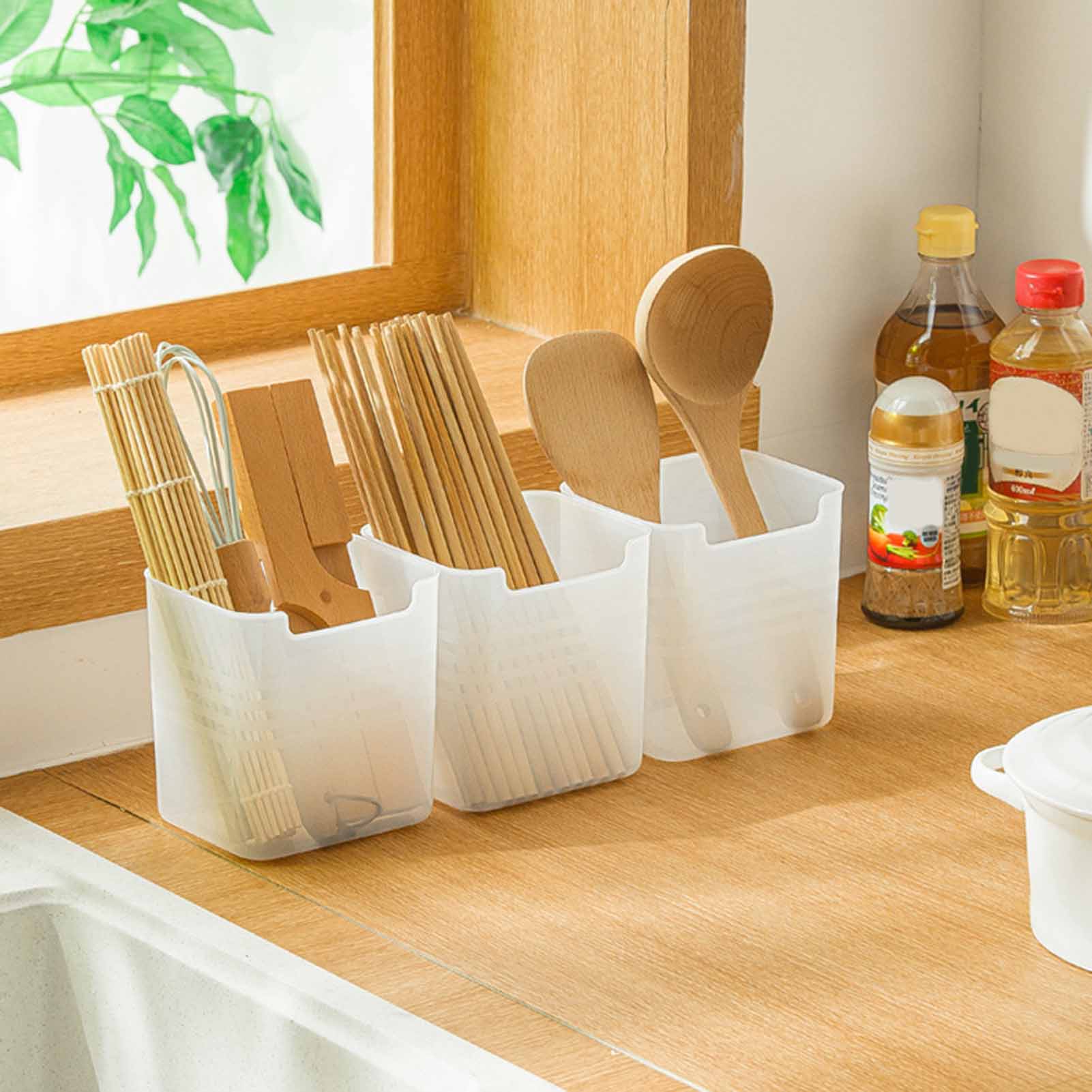3 pz Cestino di Immagazzinaggi - Food Storage With Dividers recensione e prezzo