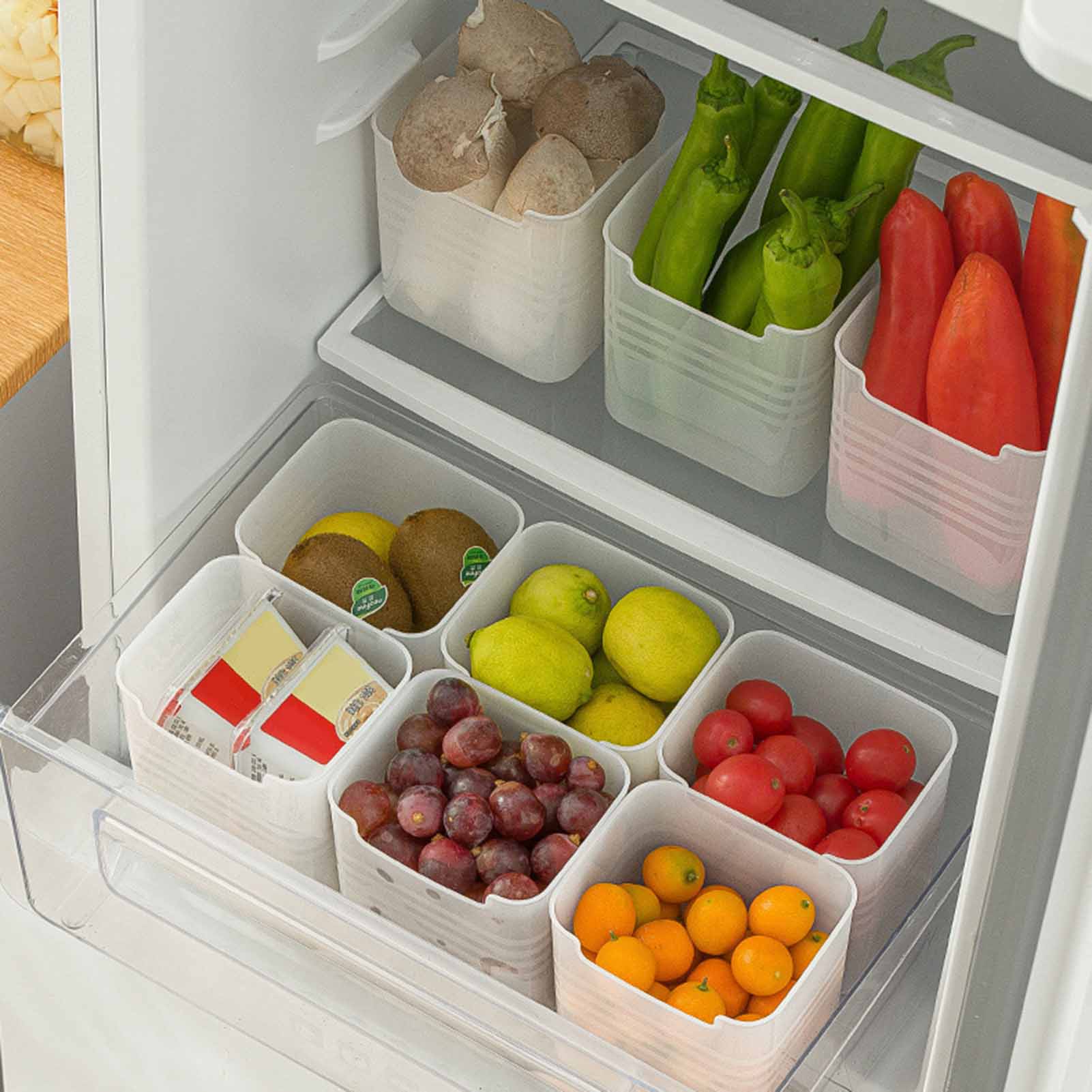 3 pz Cestino di Immagazzinaggi - Food Storage With Dividers recensione e prezzo