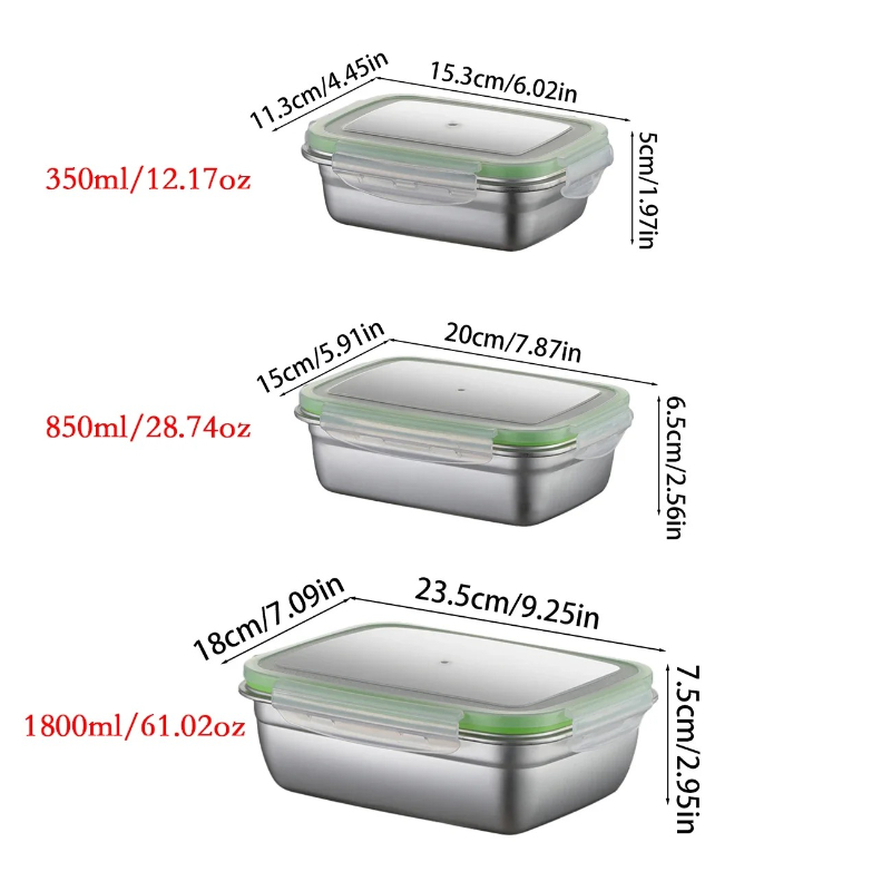 Set di scatole per il pranzo i - Food Storage In Stainless Steel recensione e prezzo