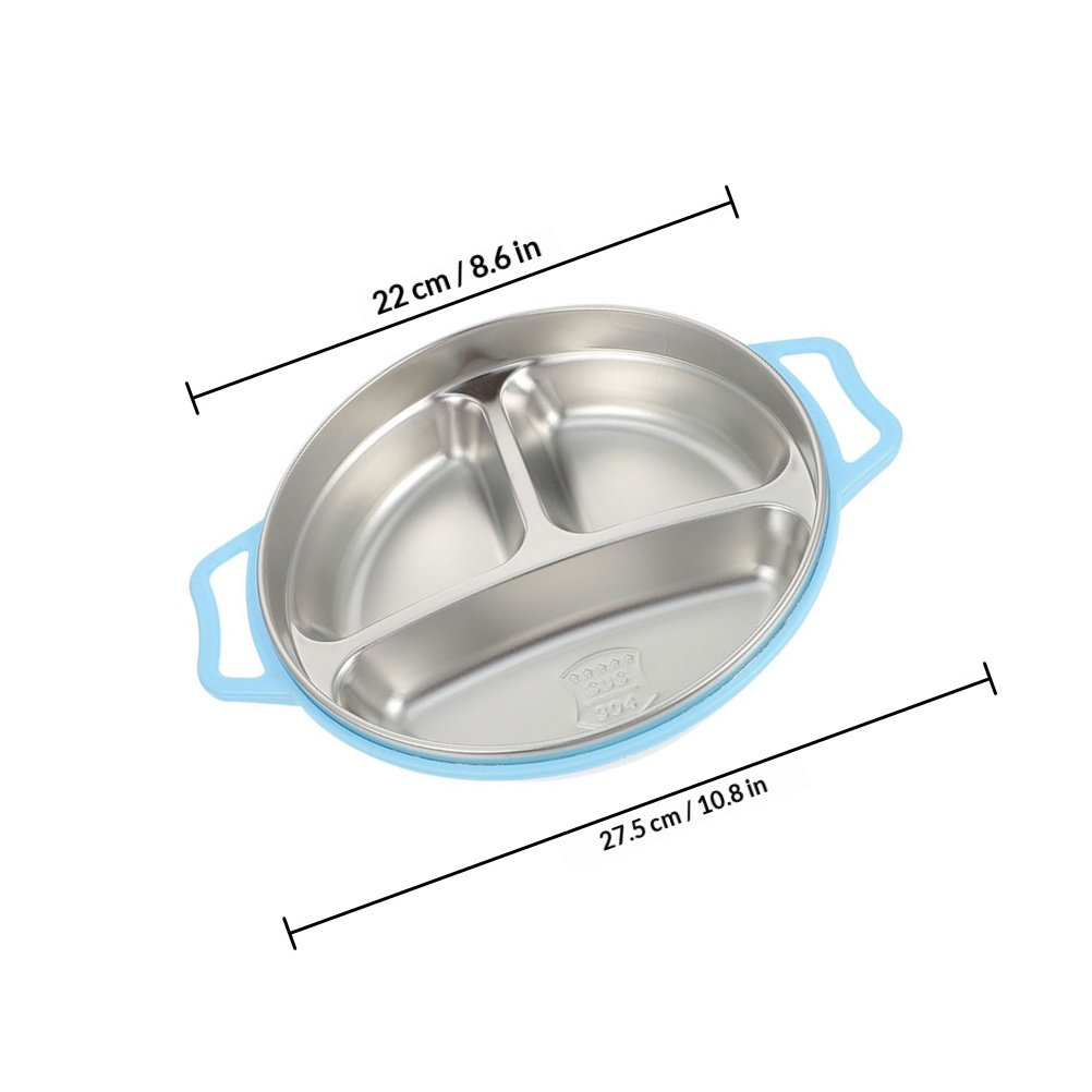Piatto per bambini in acciaio  - Food Storage With Dividers recensione e prezzo