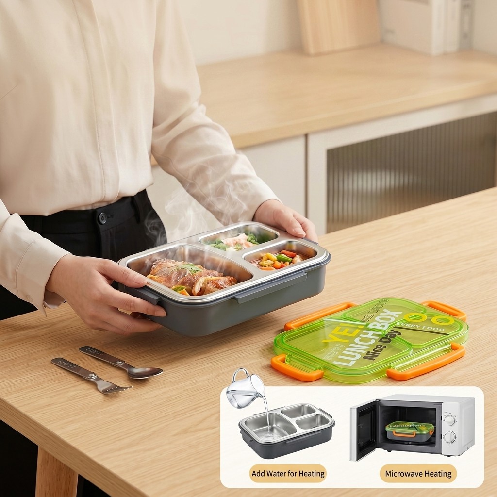 Contenitore per Pranzo in Acci - Food Storage With Dividers recensione e prezzo